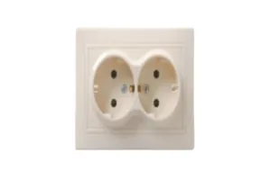Розетка двухместная ERK24-K33-16-DM, цвет кремовы ERK24-K33-16-DM для моделей iek