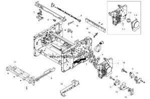 JC61-05757A (JC66-03829A / JC66-03828A) Редуктор узла подачи для 179FNW / Samsung C480FW/CLX-3305