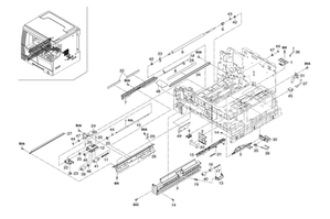 Держатель ролика захвата PF-410 | 2C907240 для Kyocera Mita KM-1620/ 2020/ KM-1635/ 2035/ KM-1650/ 2050/ KM-2550/ PF-410/ 410A/ PF-420/ MITA TASKALFA-181